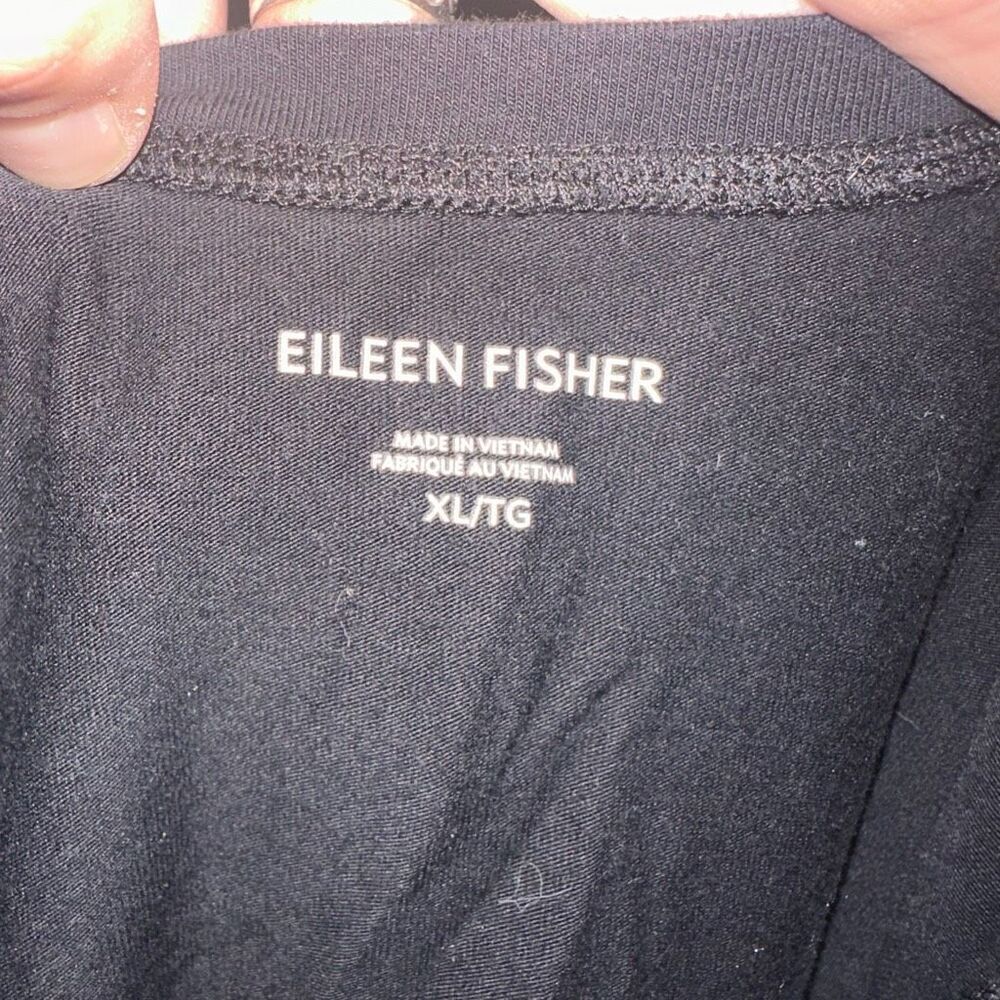 Eileen Fisher Black Elevated Basic Minimalist Xl … - image 3